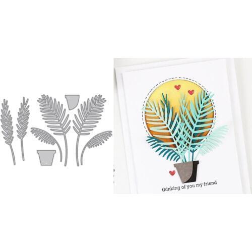 Good-looking Parlor Palm PlantMetal Cutting Dies For New DIY Scrapbooking Album New Craft Embossing Cards 2020