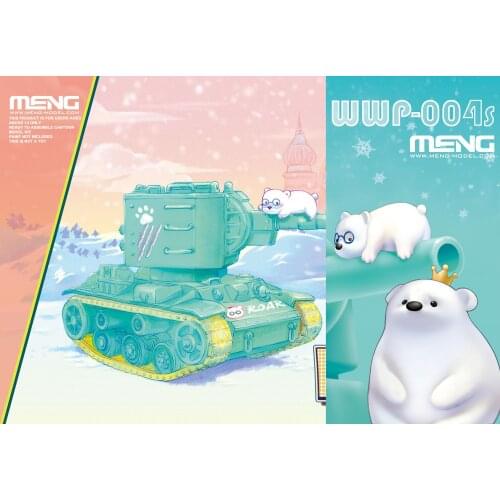 Meng 2019 WWP-004s KV-2 Heavy Tank(Bear Q Edition) WorldWarToons Cute Model Bear