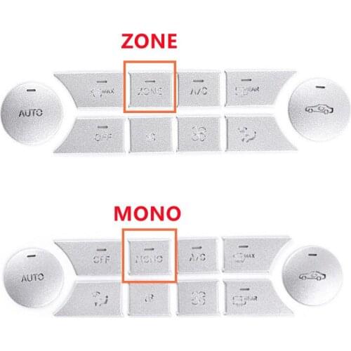 Car Styling Central Control Air Conditioner Button Sticker Fit For Mercedes Benz C Class GLK W204 GLK 260 300 Car Accessories