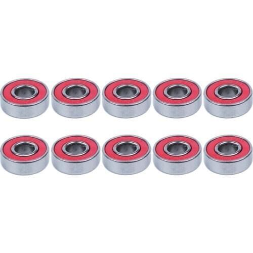 10Pcs ABEC-9 608-RS Skateboard Longboard Bearings Inline Skate Bearings Roller Skate Bearings