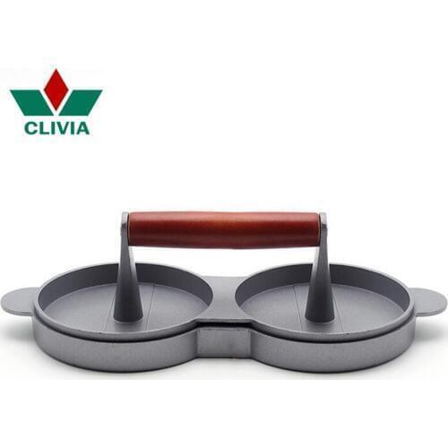 CLIVIA DIY Hamburger Press 2 Set Round Shape Meat Presses Beef Burger Maker Mould Useful kitchen Accessories