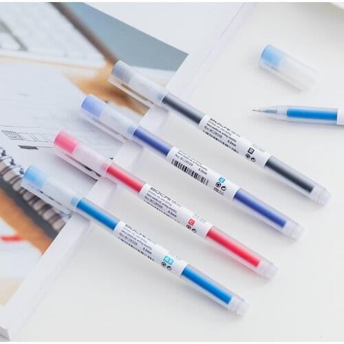 Simple Blue Black Red Gel Pen Signature Pen Escolar Papelaria School Office Supply Promotional Gift