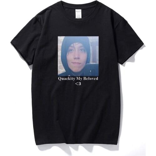 Quackity My Beloved T Shirt Funny Geek Casual T-shirt Homme EU Size Breathable Cotton Tshirts Graphic Tees Men Streetwear Tops