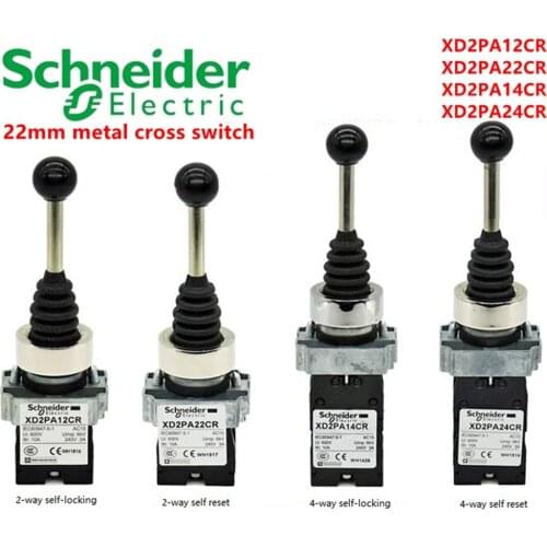 Schneider Cross switch XD2PA12CR XD2PA22CR XD2PA14CR XD2PA24CR 22mm 2way 4way Metal Cross switch Brand new original