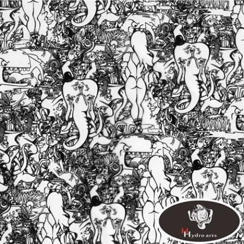 Excellent quality painting style hydrographic film water transfer printing film aqva print 50cm*10m hydrographic film HFD004