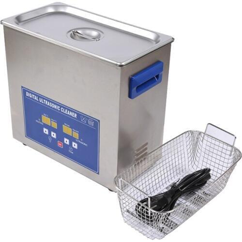 Digital Timer Ultrasonic Cleaner Bath PS-30A 6.5L 180W 40kHz 110/220V Engine Parts Moto/Auto parts Commercial Component