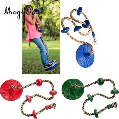 30CM Diameter 200cm Length Rope Children Playhouse Outdoor Tree Hanging Disc Rope Swing Garden Accessories Toys