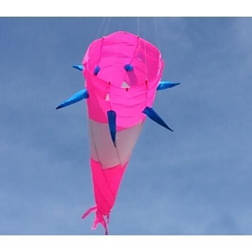 220cm Kite Windsock Spiral Twist Kite Outdoor Rainbow Kite Tail For Stunt Kite Pendant Soft Inflatable Kite Tearproof Foldable