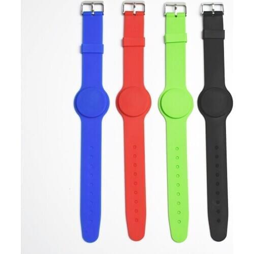 50pcs 13.56Mhz UID Changeable 1K S50 NFC Bracelet RFID Wristband Chinese Magic Card Back Door Rewritable S50 Card