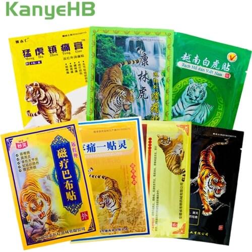 8Pcs/bag of 7 Types Tiger Balm Plaster Joint Arthritic Body Pain Relieving Patch 100% Original Chinese Herbs Medical Ointment