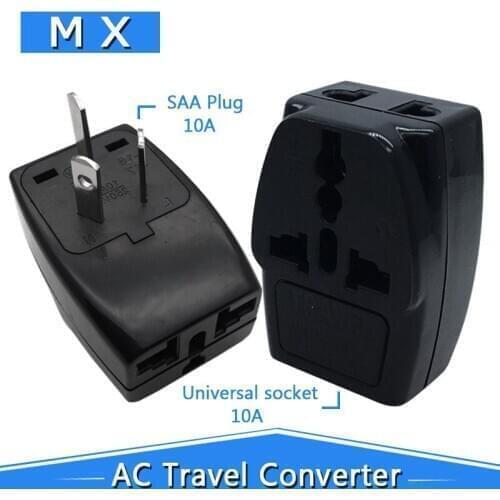 10A 250V Australia New Zealand Travel Adapter Plug 3 in 1 AU / UK / US / EU to AU Plug Power Adapter Plug Converter