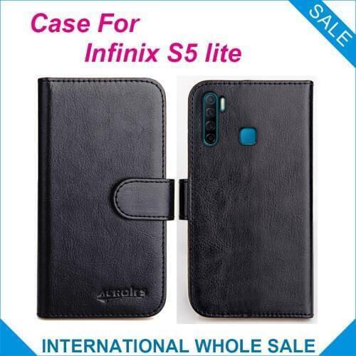 Infinix S5 lite Case 6 Colors Flip Slots Leather Wallet Cases For Infinix S5 lite Cover Slots Phone Bag Credit Card