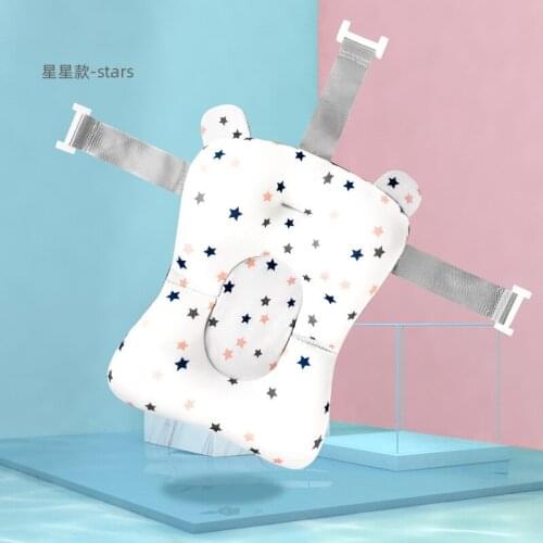 Baby Bath Floating Pad Green XINGX Newborn Bath Stand Baby Sponge Net Bath Sponge Bath Bed Bath Bag Bathtub Bath Mat