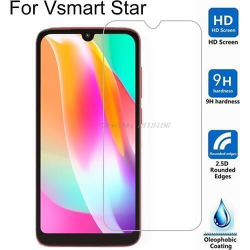 For V smart Star Tempered Glass 9H 2.5D High Quality Screen Protector on Smartphone Vsmart Star Glass Film Cover Protective