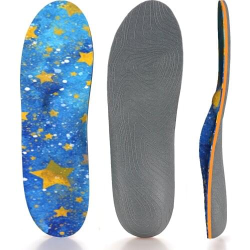 Breathable Non-slip Shockproof Arch Support Insole With Star Pattern Cover