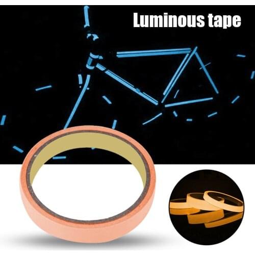 Noctilucent Tape Safety Warning Lighting Sticker Waterproof Self-Adhesive Bike Glow in The Dark Tape for Outdoor Indoor jlrr