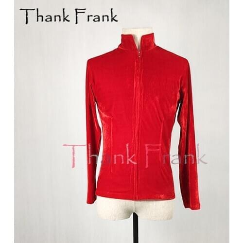 New Male Prince Ballet Top Custom Made Boys Long Sleeve Training Costume For Dancing Men Professional Velvet Dance Costumes C726