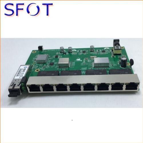 PCB board, PD with 8 ports GE, reverse POE optical network EPON ONU, 8 ports PCB board