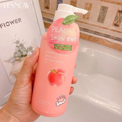 Peach Body Lotion Whitening Cream Daily Moisturizing Body Cream Nourishing Milk Fragrance Body Care Skin Lightening Cream 280g