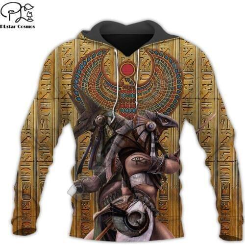 PLstar Cosmos Horus Egyptian Pharaoh Anubis Ancient Egypt NewFashion Unisex 3DPrint Zipper/Hoodies/Sweatshirt/Jacket/MenWomen T8