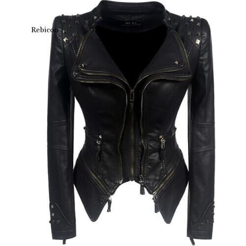 Rebicoo Women's Leather Jackets