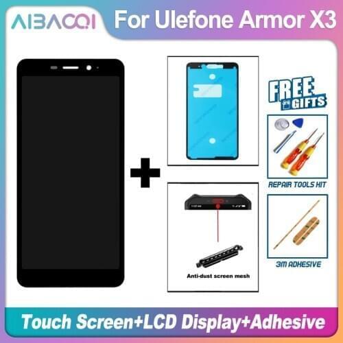 AiBaoQi Brand New Touch Screen+LCD Display Assembly Replacement For Ulefone Armor X2/X3/X5/X5 Pro/X6/X7/X7 Pro/X8 Phone