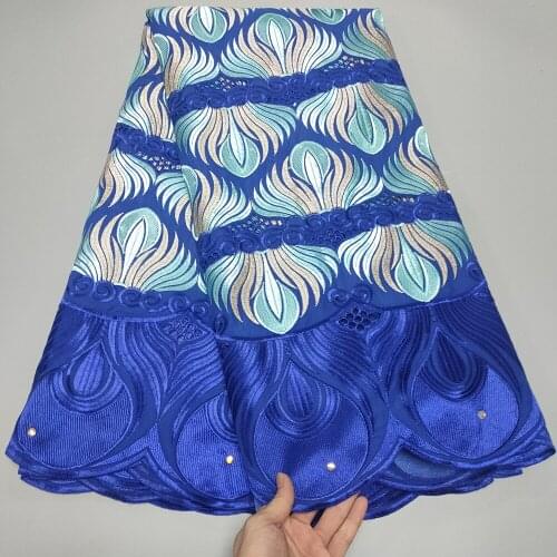 Swiss voile Lace in switzerland 2021 High Quality Nigerian French African 100% Cotton Net Lace Fabrics 5 yards For Dress A320