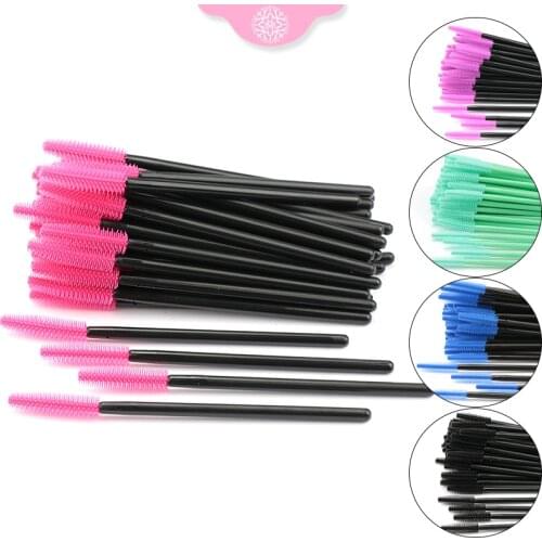 Silicone Gel Eyelash Brush Good Quality Disposable Comb Mascara Wands Eye Lashes Extension Tool Professional Beauty Makeup Tool