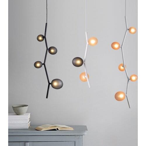Modern Cherry Metal Glass Pendant Light Home Living Room Dining Room Bedroom Art Chandelier Decor Lighting PA0765