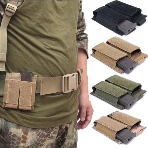 Tactical Molle Mag Pouch Military Pistol Ammo Clip Airsoft Triple Magazine Pouches for GLOCK M1911 92F Mags Hunting Accessories