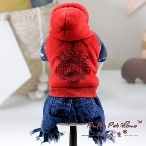 New Dog Cat Thicker Warm Hoodie Jumpsuit Pet Puppy Coat Jacket Winter Clothes 6 sizes