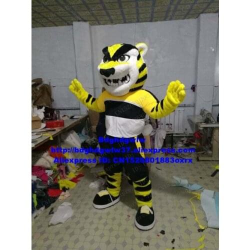 Tiger Tigerkin Tigress Mascot Costume Adult Cartoon Character Outfit Suit Business Anniversary Meeting Welcome zx1675