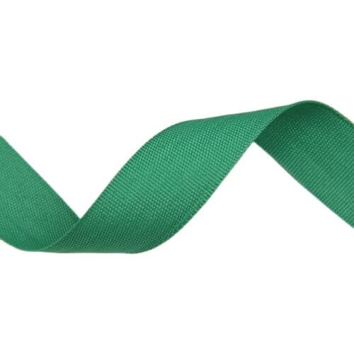 Green color thin polyester ribbon 100 yards/lot bias