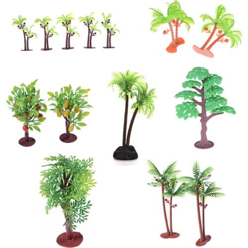 1/2/5Pcs Mini Fruit Tree Medel Miniature Garden Miniatures DIY Desktop Ornament Home Accessory Doll House Decor Fairy