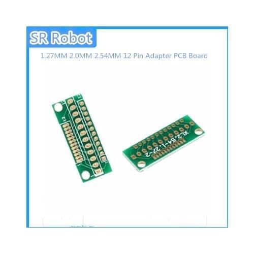 10 Pcs 1.27MM 2.0MM 2.54MM 12 Pin Adapter PCB Board For Wireless Module For Arduino DIY Eduational Experiment Project
