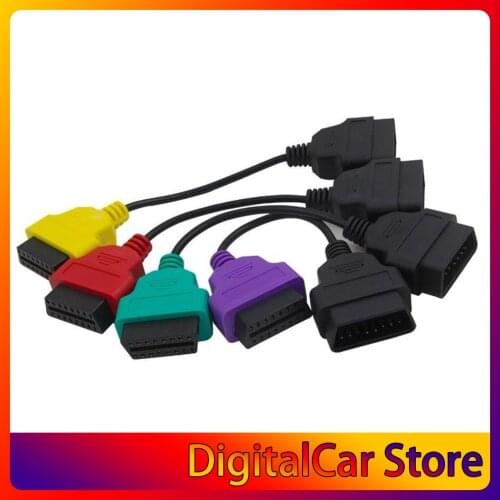 4pcs OBD2 For Fiat ECU Scan Diagnostic Cables MultiECUScan Adapter Bundle Fiatecuscan Connector Scanner Car Vehicle Repairing