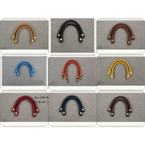Multicolor Microfiber Leather Handle DIY Bag Shoulder Strap Accessories 40CM/Pair