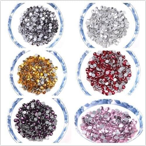 400 gross SS12 ab/black/ multi colors Rhinestones strass crystal hot fix flatback rhinestone glass Rhinestone for clothes