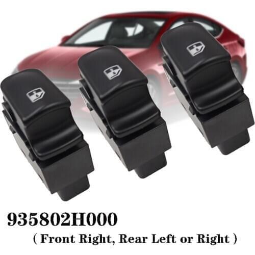 AU04 -3Pcs Power Window Switch Front Right, Rear Left or Right, Window Buttons for Hyundai Elantra HD 2006-2009 935802H000