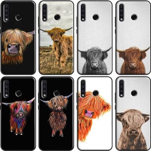 Highland Cows Soft For Huawei Honor 10X 8 9 10 Lite 20 10i 7X 4C 7C 6C 7A Pro 8X 9X 8A 9A 8S 9S Cover