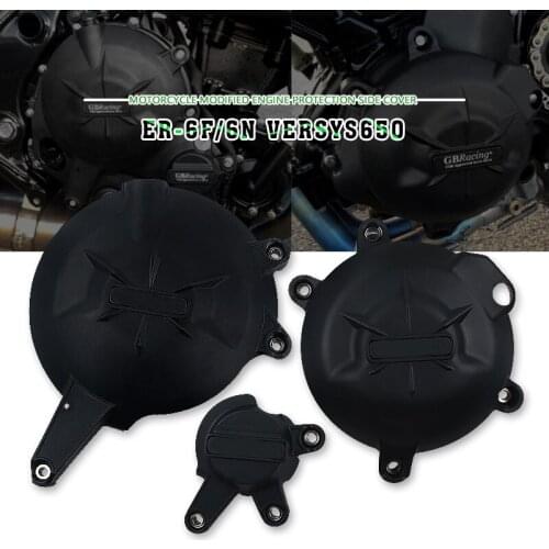 For KAWASAKI NINJA650 NINJA 650 ER-6N ER-6F ER 6N 6F ER6N Motorcycles Nylon Engine Stator Guard Protection Side Shield Protector