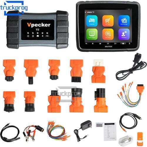 Heavy Duty Truck Diagnostic Tool XTUNER T2 HD Scanner with Tablet Support Commercial Vehicle powerful than Xtuner T1