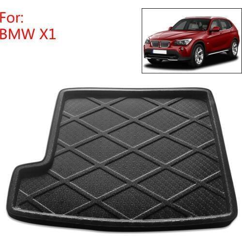 X Autohaux Black Rear Trunk Tray Boot Liner Cargo Floor Protection Mat Cover Carpet For BMW X1 X3 X5 5 series 5Series GT