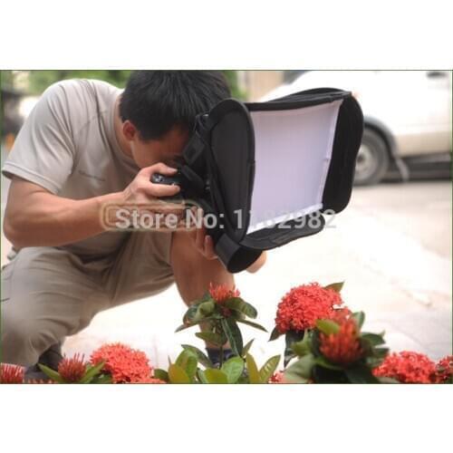 Flash Reflector Softbox Diffuser Soft Box Photo Diffuser Soft Light Box Black Bag for Canon Nikon Sony Camera 600EX/580EXII/430E