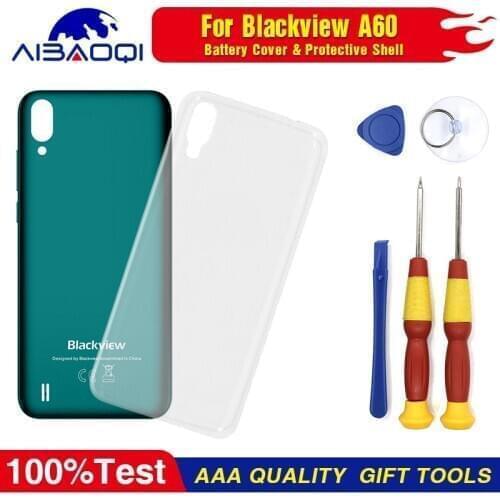 Silicone Case Soft Back Cover Protective TPU Case For 6.1 inch Blackview A60 Phone Perfect Replacement Parts Free Tools