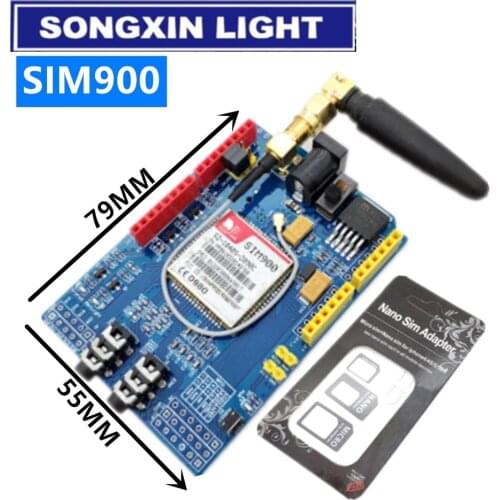 SIM900 GPRS/GSM Shield Development Board Quad-Band Module Compatible
