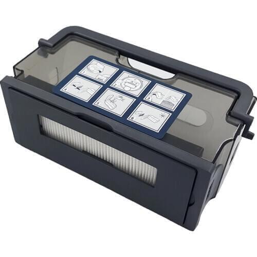 1 Pcs Dust Box Bin Replacement for Ecovacs Deebot DM86 DR92 DR95 DR97 Robot Vacuum Cleaner Parts Accessories Filters