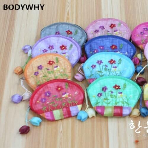 Nice Masco Korean Coin Bag Embroidered Bag Zero Wallet Latest Free Shipping Hot Sale Novelty Style Special Accessory Gifts