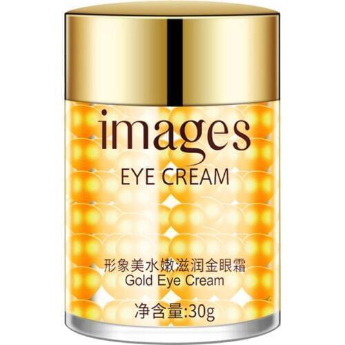 Images Gold Eye Cream Collagen Hydra Moisturizing Eye Gel Remove Eye Bag Anti Puffiness Dark Circles Remove Anti Wrinkles Care