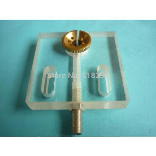 60x60x12mm Water Jet Panel/ Water Spray Cooling Plate with Opening Brass Nozzle ID7mm for EDM Wire Cut High Speed Machine
